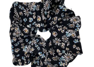 Scrunchies floral - Μαύρο - Stepshop - 